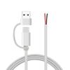 USB C Male Cable 5V 2A 2 Wires Power Pigtail Cable Cord DIY For Routers