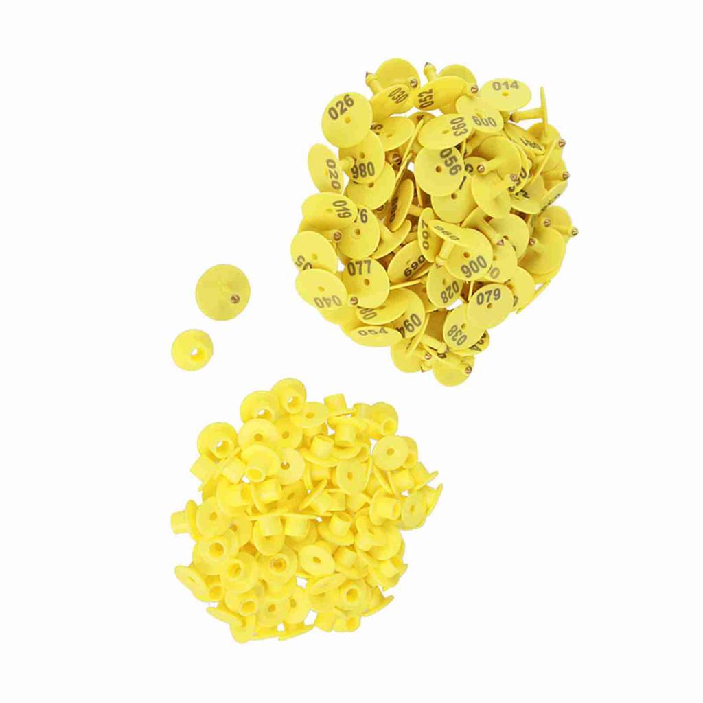 100Pcs Set Sheep Goat Hog Pig Cattle Beef Cow Livestock Ear Number Tag Farm Animal Lettering