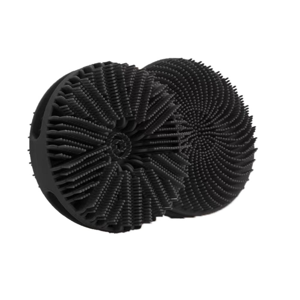 Double-sided Soft Bristle Shower Brush Massage Cleaning Body Shampoo Brush Silicone Multi-functional Bath Brush For Exfoliation