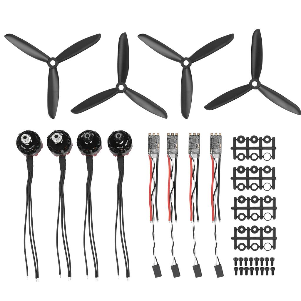 2205 2300 KV Aluminium Alloy CW+CCW Motor 20A Brushless ESC+Propeller Kit Set RC Accessory