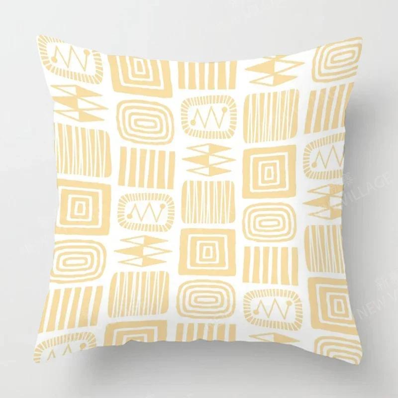 Nordic Fall Home Decor Autumn Throw Pillow Case Sofa Cushion Cover Modern Geometry