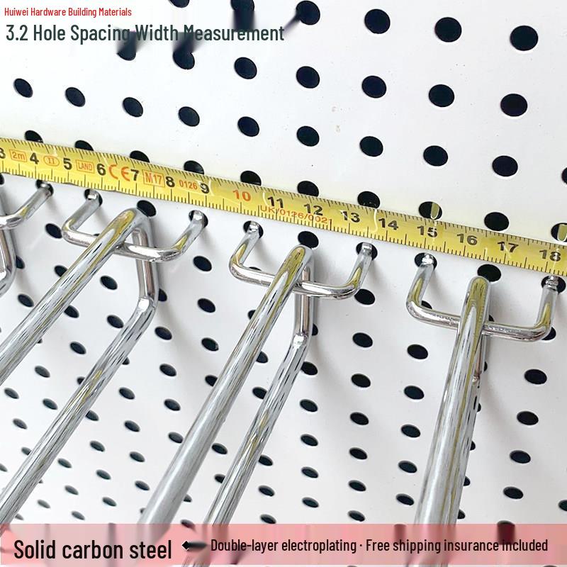 Double Line Pegboard Shelf Triangle Hook for Price Tags