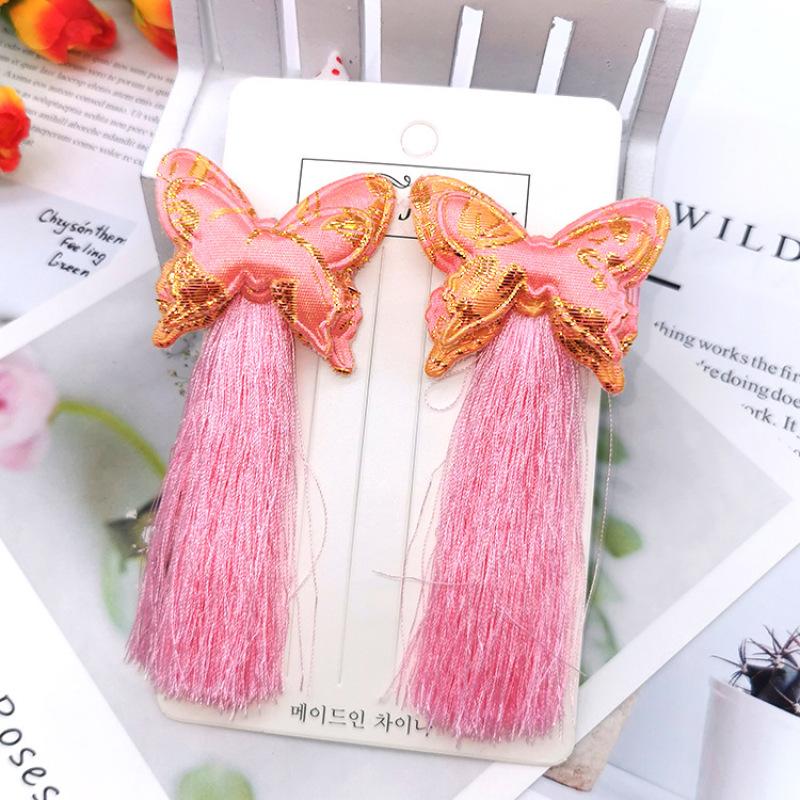 Antyczna zawieszka z frędzlami, spinka do włosów, akcesoria dziewczęce