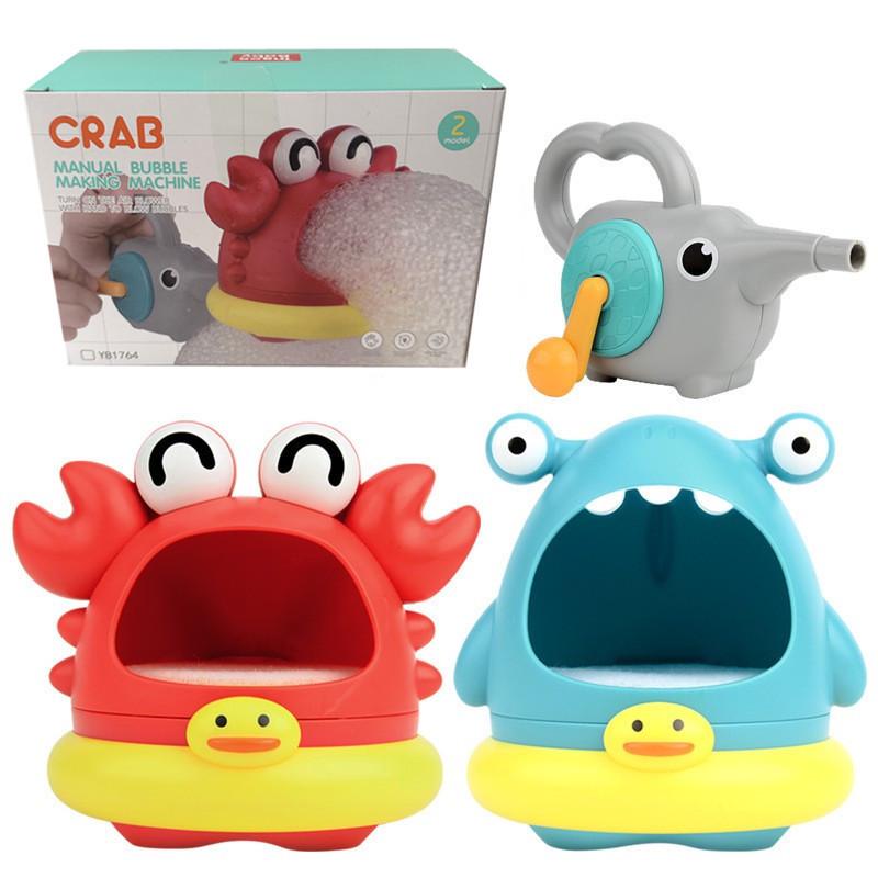 Shark & Crab Bubble Maker Bath Toy for Kids