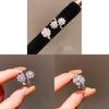 Zircon Flower Minimalist Silver Tone Ring For Ladies Casual Dress Accessory