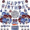 Cowboys Party Decorations, Cowboys Birthday Party Supplies, American Football Rugby Birthday Party Favor Includes Happy Birthday Banners, Hanging