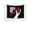 Green Day American Idiot Punk Rock Gobelin Jednostronny Druk 2D Stylowy Dekoracja Sypialni Pokoju Studenckiego Salonu Akcesorium Prezent