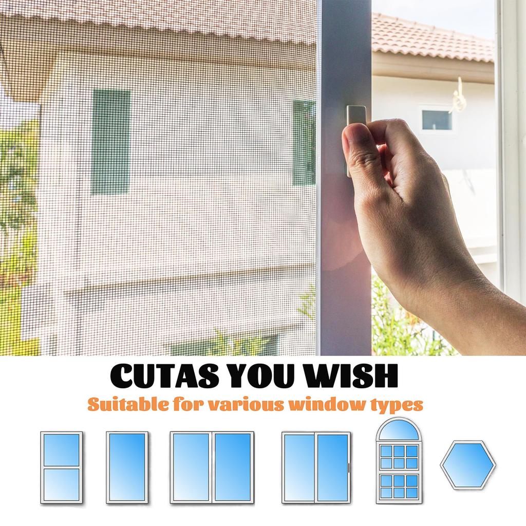 1 ROLL Fiberglass Window Screen Indoor Mosquito Net Protect Baby & Family From Insect And Bug Anti Mosquito Net