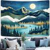 VIKAMA Boho Tapestry Featuring Sunflower and Astrological Wheel Wall Decor for Bedroom Dorm and Living Room with Bohemian Mystic