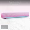 Radio Link Desktop Soundbar Speaker, universal serial bus, Subwoofer, with Microphone Black