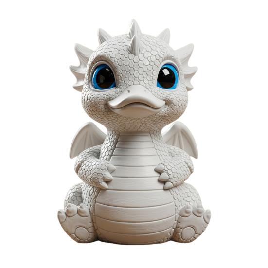 Dragon Duck Figurine Middle Finger Dragon Statue Desk Buddy Sassy Flip-off Duck Dragon Prank Gift