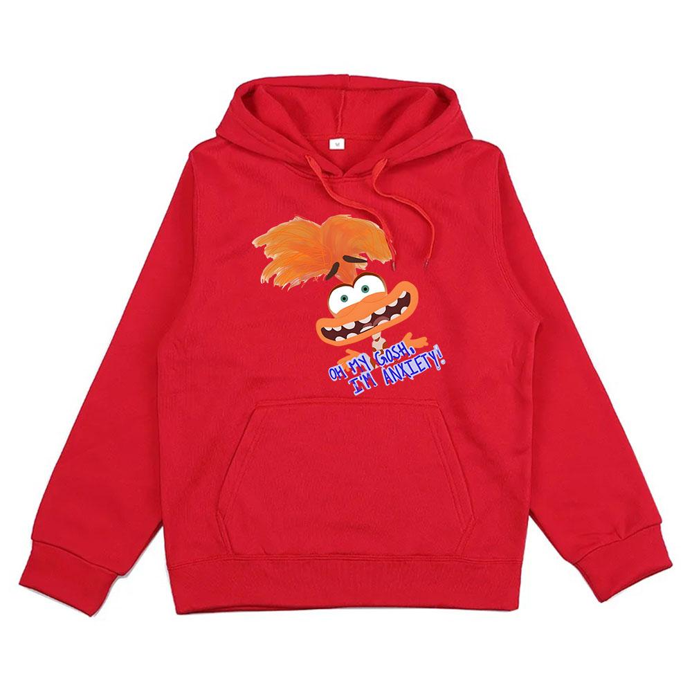 Cartoon Hoodie Anxiety Hoodies Long Sleeve Casual Sweatshirt For Autumn/Winter Comfortable Hooded Clothe Moletom Hoody