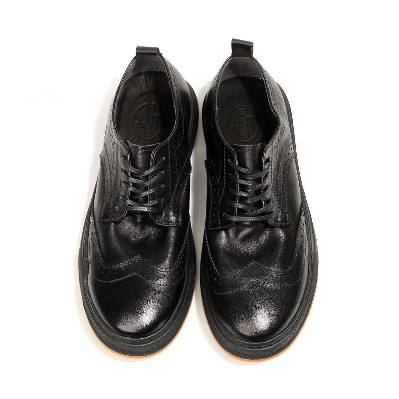 139-7 Washed Leather Men'S Shoes Brock Carved Leather Shoes Genuine Leather Men'S Casual Shoes Hand-Polished To Make Old Shoes