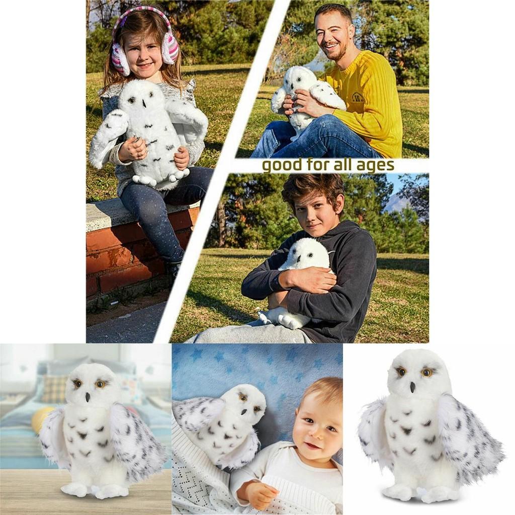 Adorabile Gufo delle Nevi Mago Peluche Morbido Bambola Imbottita Per Bambini Regalo di Natale