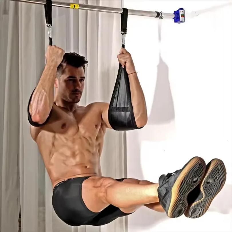 Fitness Bauchmuskelschlingen Aufhängung Reißfest Hochbelastbar Paar Für Klimmzugstange Hängende Beinheber Heim-Fitnessstudio Fitnessgeräte