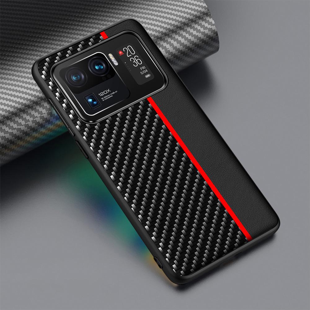 Xiaomi 13Ultra Carbon Fiber Pattern Kevlar Anti-Fall Leather Case for Xiaomi 11Pro
