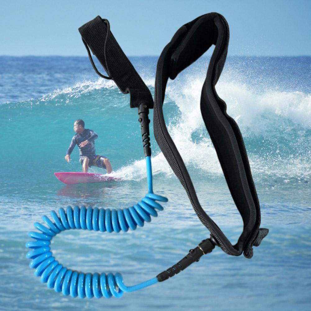 Surfboard Leash Maximum Tensile Length Up To 10 Feet Safety Board Leash SUP Surfboard Waist Leash Belt for Stand Paddle Boards