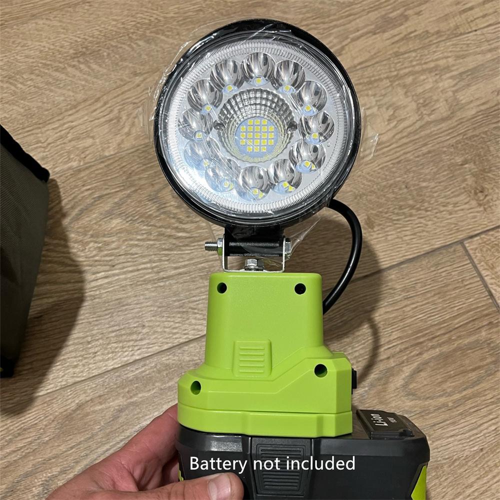 4 Inches 5400LM Cordless LED Work Light For Ryobi 14.4V-18V Li-ion Battery ONE+