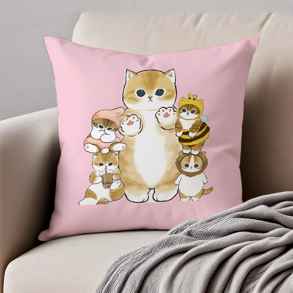 

Cute Warm Lovely Mascot MMofusand Cushion Cover Pillowcase Antidustmite Invisible Zipper Short Plush Sofa Cushion 30X30cm