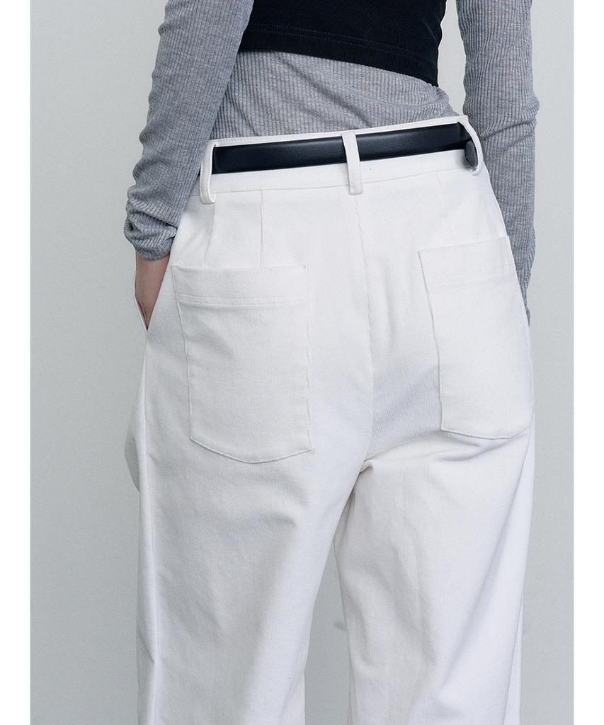 MAKE A TOAST Reversible Corduroy Pants Ivory Mbefpa006Iv