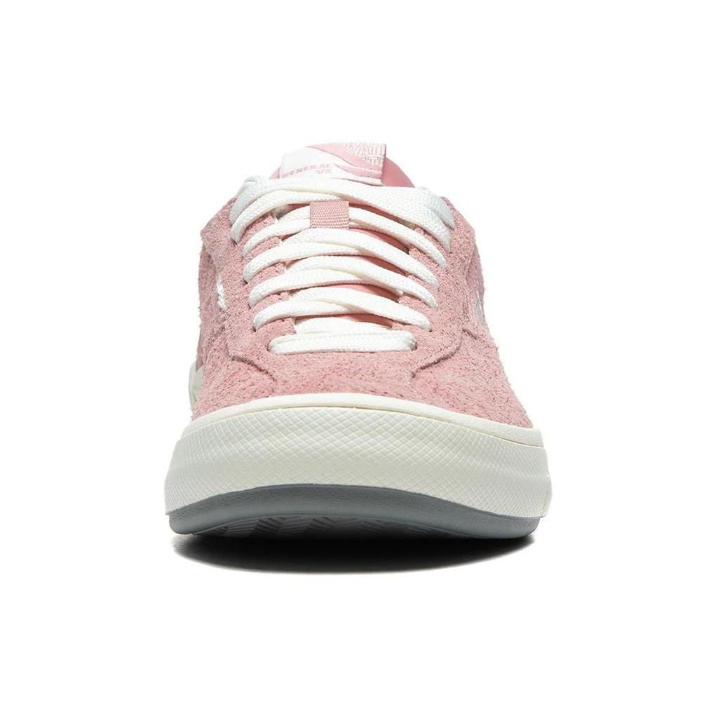 Li Ning Versatile Comfortable Non-Slip Shock Absorbing Low-Top Skate Shoes Women sneaker Pink White AEPU016-2