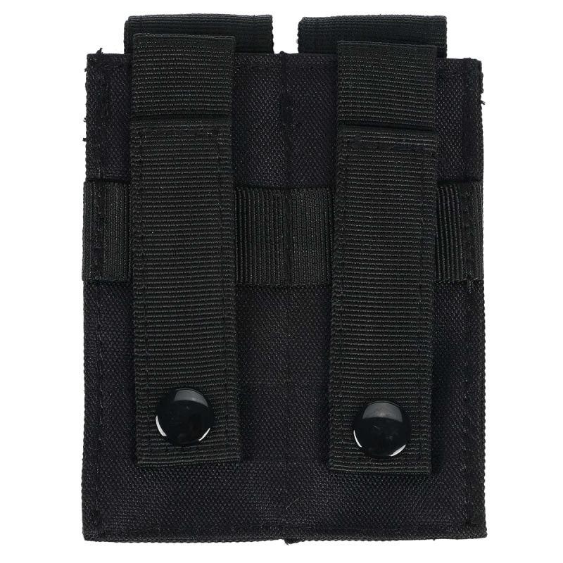 Pistol Magazine Pouch Tactical Double Molle Belt Dual Mag Bag Flashlight Holder Attachment Package Gun Hunting Accessories
