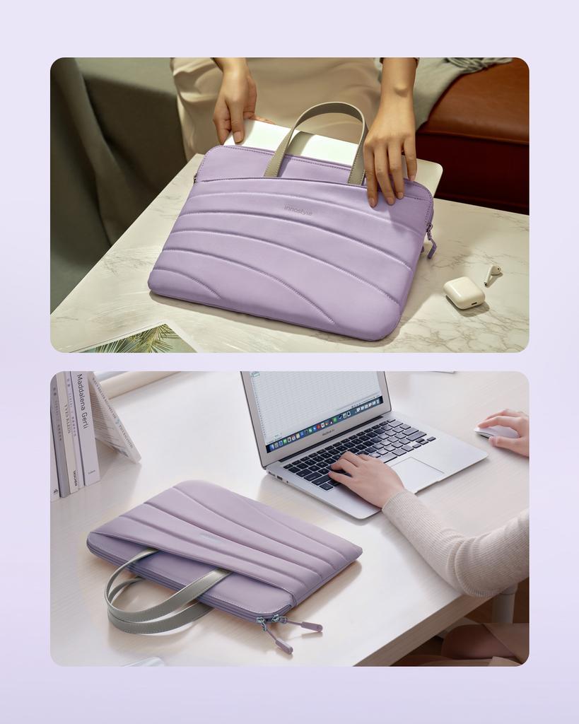 Innostyle Women's Laptop Bag 14 Waterproof Carrylite Slim Purple