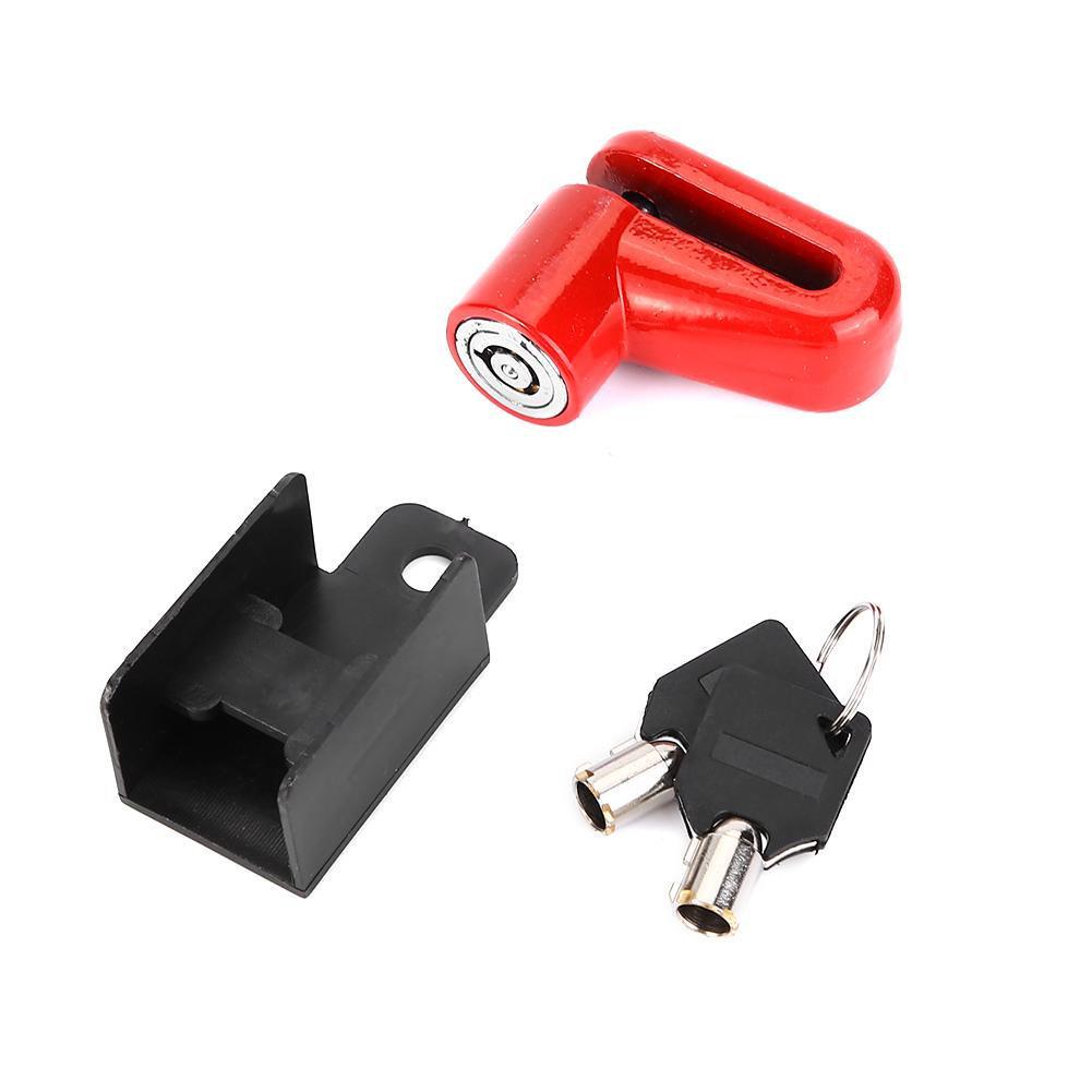 Universal Disc Brake Anti-theft Lock for Motorcycles & Bicycles with Forged Alloy Steel & Copper Lock Cylinder
