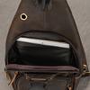 Nowa Męska Skórzana Torba na Pierś Smukła Antykradzieżowa Torba na Ramię Pasuje do iPad Mini Codzienna Sportowa Męska Torba na Ramię Crossbody na Pierś