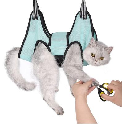 Amaca per toelettatura di cani e gatti Borsa da bagno fissa per il taglio delle unghie Borsa antigraffio per la rifinitura dei gatti Borsa di contenimento per la bellezza dei gatti Forniture per animali domestici appese