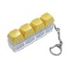 Anxiety Relief Finger Toy 3/4-Keys Keyboard Fidget Toy Stress Push Button Mini Keychain Clicker Keychain Pocket Size Mechanical Office Buster