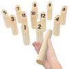 heizi Mini Outdoor Camping Outdoor Play Party Wooden Game Mölkky Mölkky Kids' (Mölkky Only)