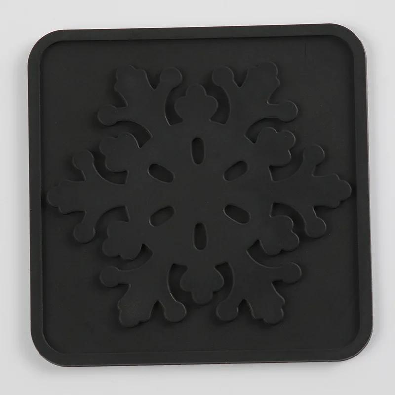 Square Silicone Coasters Non-slip High Temperature Resistant Waterproof Coaster Placemats Home and Decoration Kitchen Utensils