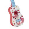 Kids Guitar Toy Plastic Cartoon Pattern Educational 4 String Playable Ukulele Toy for Boys Girls