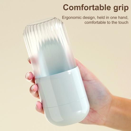 Portable Soap Dish Sealed Storage Box with Cleaning Brush Large Capacity Dustproof Portable Travel Soap Organizer