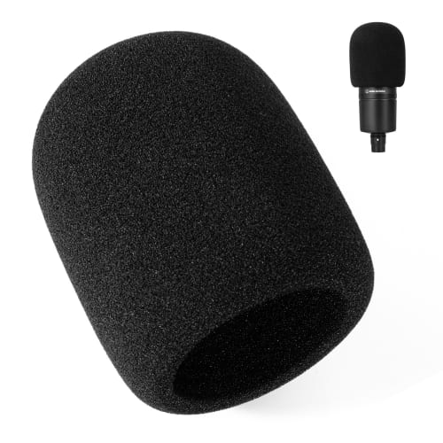 PhantAccy Pop Filter/Windscreen for Audio-Technica AT-2020, AT-2035, AT-2040, AT-2050, ATR2500, ATR2500X, and AT-4040, Foam Microphone Cover for Filte