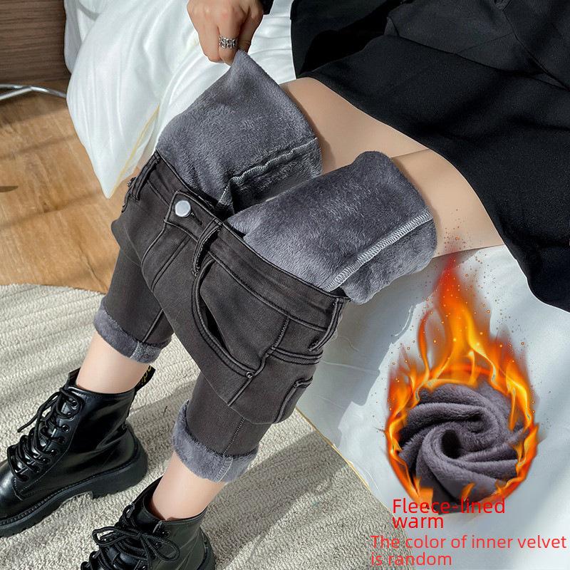 Damen Bleistift-Jogginghose mit hohem Bund und Fleecefutter - Winterkollektion 2021