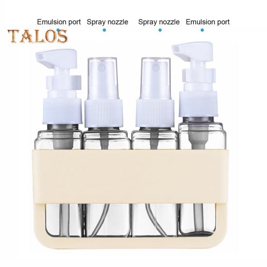 4 pezzi/set 50 ml bottiglia da viaggio ricaricabile portatile a prova di perdite riutilizzabile lozione shampoo cosmetico pressa erogatore spray bottiglia contenitore vuoto per articoli da toeletta