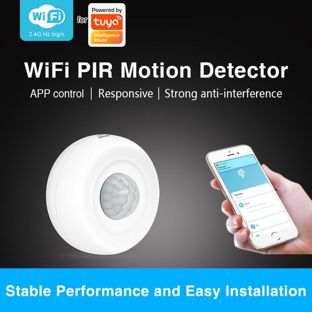 Smart WiFi Infrared Sensor for Motion Detection with Mobile Alerts via For Tuya App for Secure Home and Office