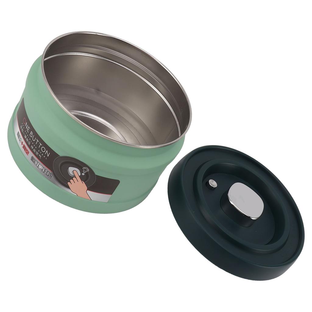 Airtight Stainless Steel Kitchen Food Storage Container Press Type Vacuum Storage Tea Can Coffee Canister for Beans Tea