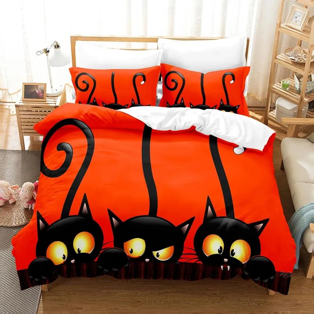 3D Halloween Bedding Sets Duvet Cover Set With Pillowcase Twin Full Queen King Bedclothes Bed Linen 200x200