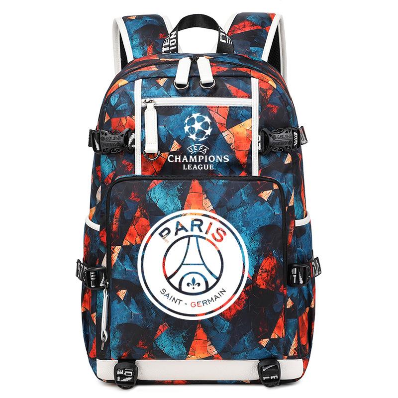 Football Peripheral Printing Usb Charging Port Leisure Travel Mountaineering Bag Large Capacity Go Out Portable Backpack
