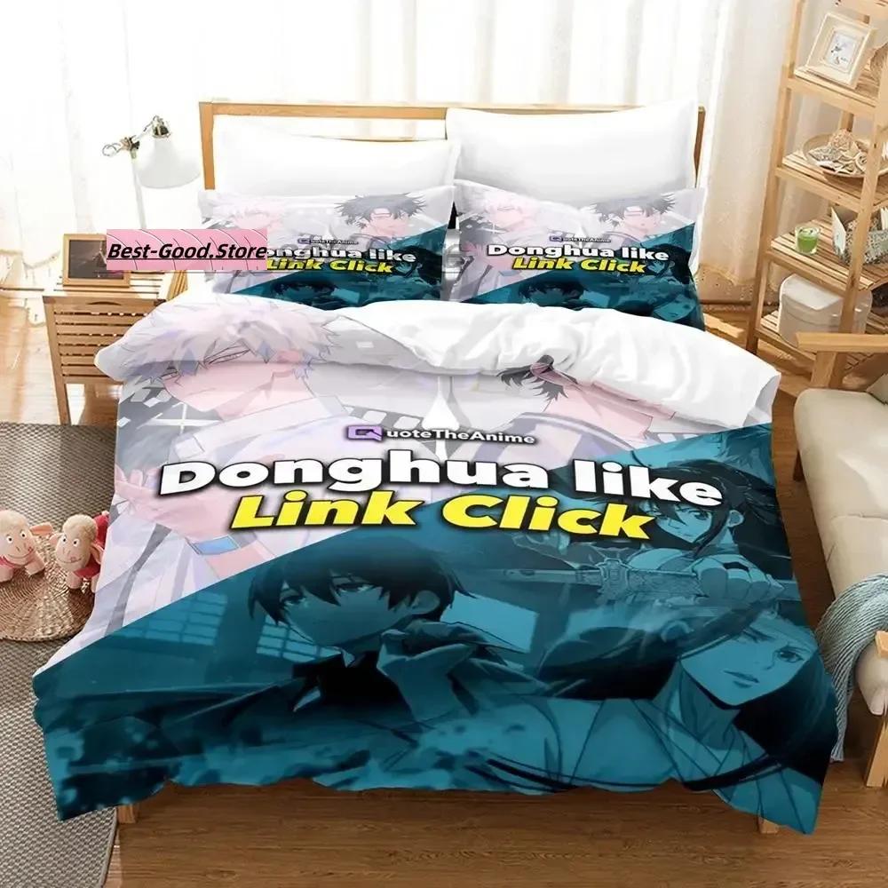 Comforter Link Click Bedding Set Single Twin Full Queen King Size Bed Set Aldult Kid Bedroom Duvet Sets 3D Print Anime