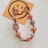 Kurze Handgemachte Wollblume Liebes Tasche Perlen Anhänger Internet Berühmtheit Handy Lanyard Tragbare Kette Lanyard