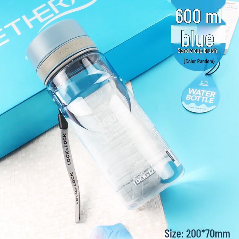 LocknLock 600ml Glass-Lined PC Water Bottle