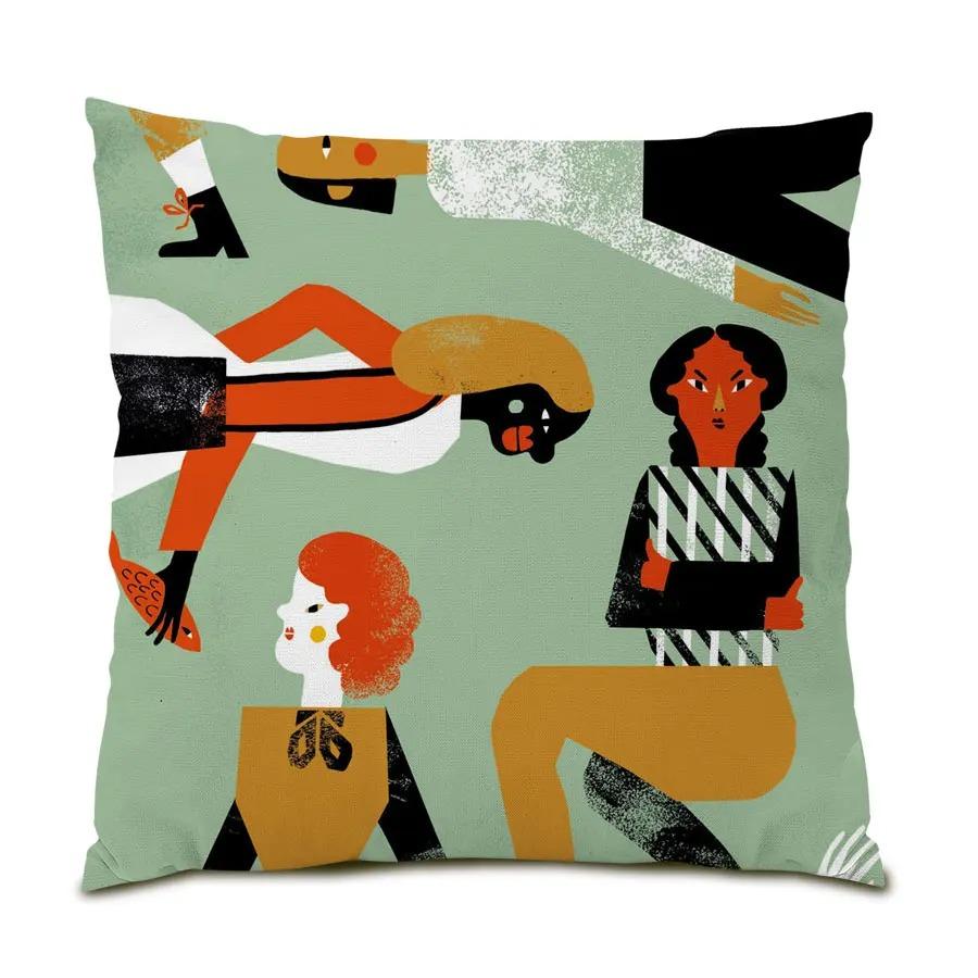 

Роскошный домашний декор, чехол для подушки, офисный диван, чехол для подушки, красочный креативный абстрактный принт 40x40cm