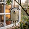 Whimsical Animal Chime Pendant Handmade Wind Chime, Hand Painted Resin Woodland Hanging Decor, Rustic Garden Decorative Backyard Tree Accents Outdoor