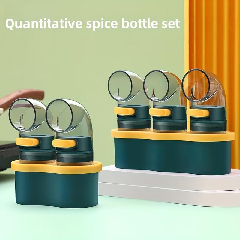 Spice Organizer with Controlled Dispensing - Countertop Spice Rack, Space Saving Kitchen Organizer with, for Salt, Pepper, Chili, Herbs