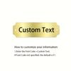 Custom Engraved Stainless Steel Name Plate - Personalized Your Text,  Name Tag, Badge, Label, Sign , Award, Memorial, Graduation Plaque