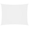 vidaXL Rectangular Parasol In PU-coated Oxford Fabric, 3x4m, White, Waterproof and UV-resistant